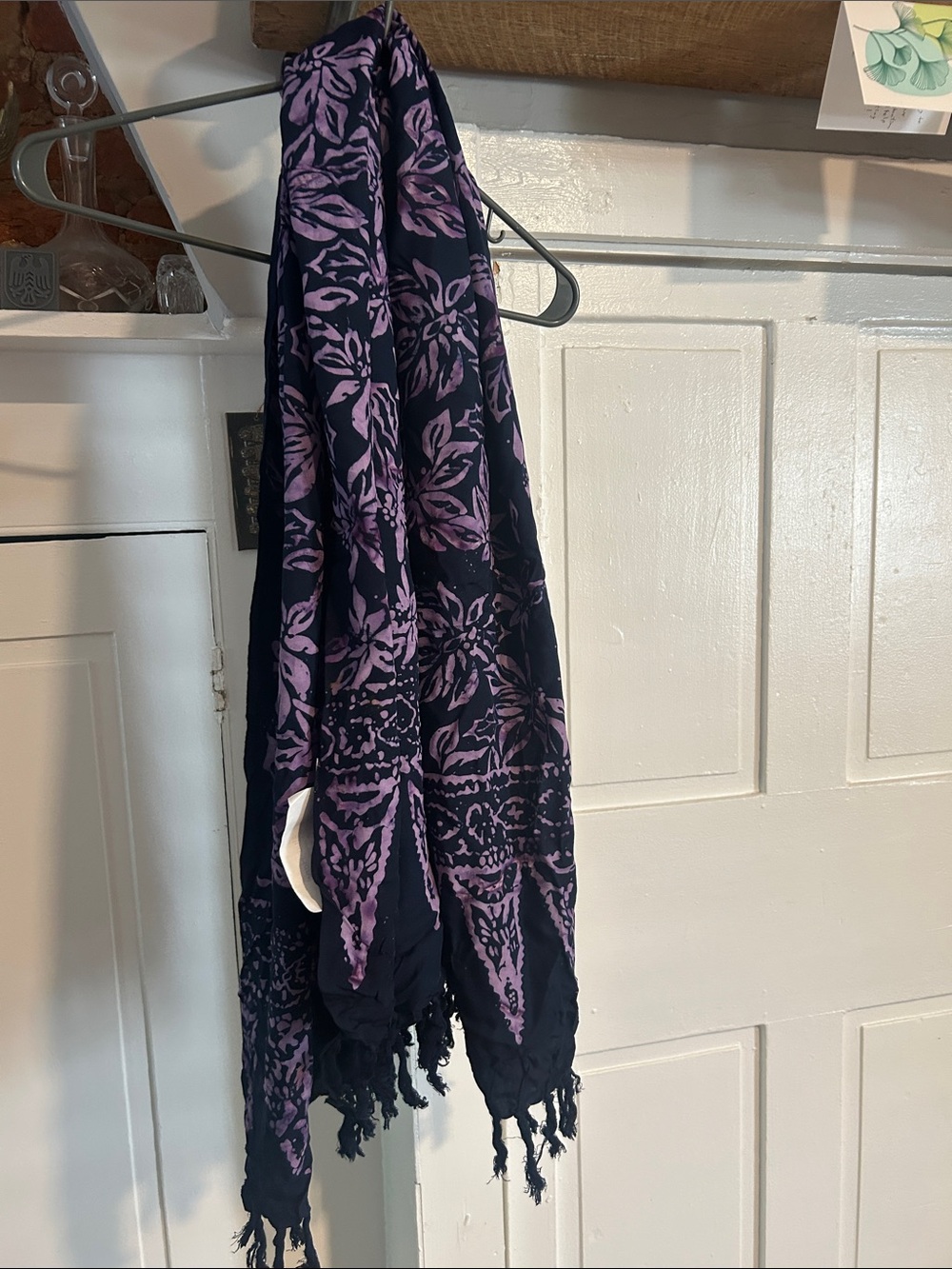 Navy & Lavender Fair Trade Sarong